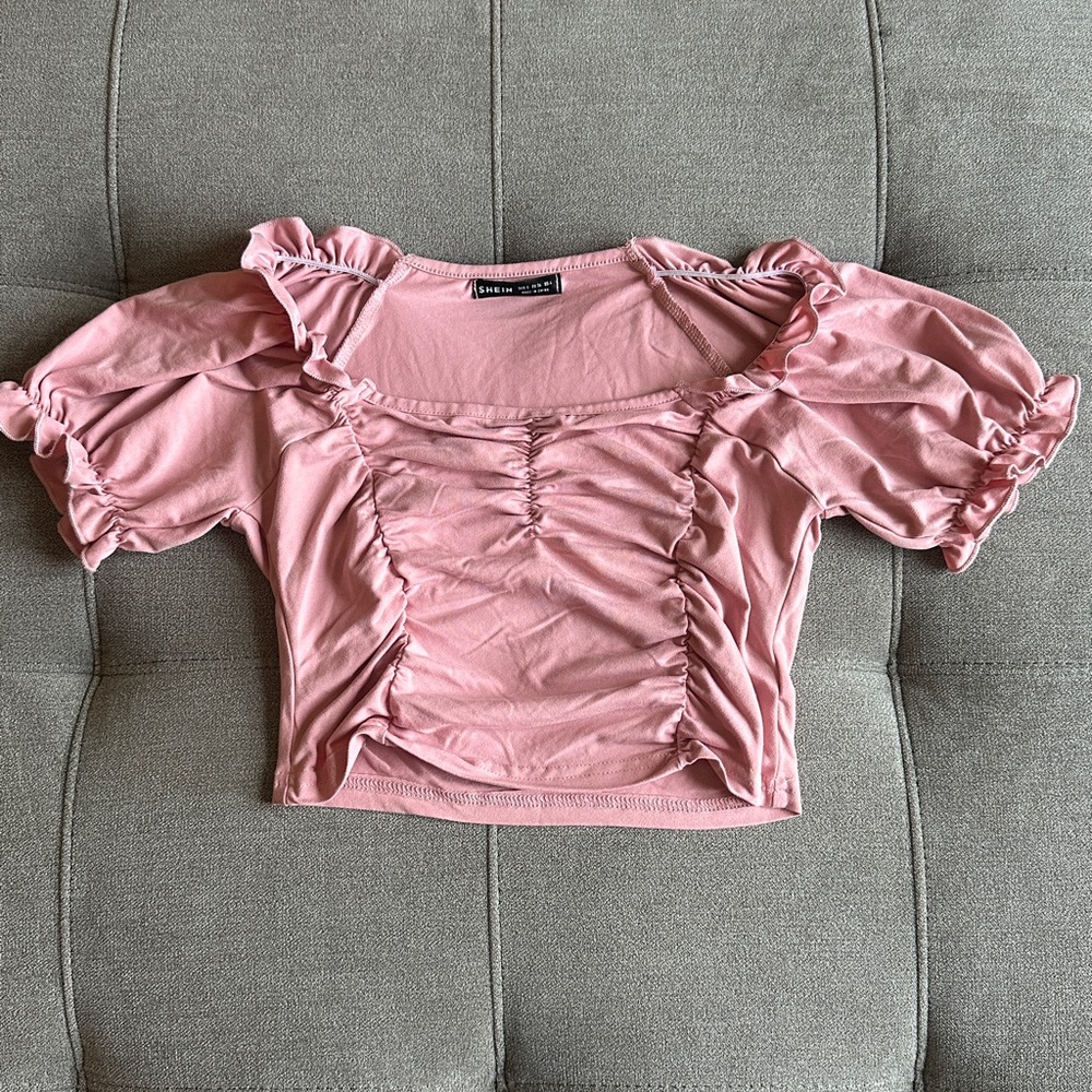 Women's Pink Shein CropTop